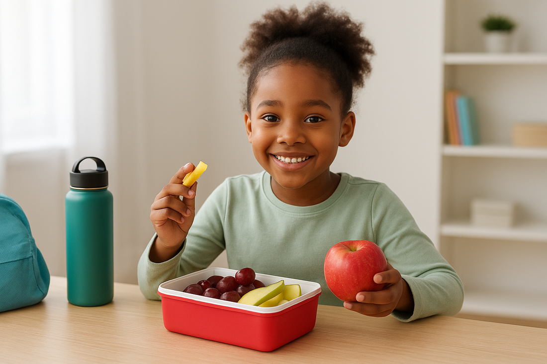 Tasty Vita School lunchbox healthy snacks, dried fruits and fruit snacks.