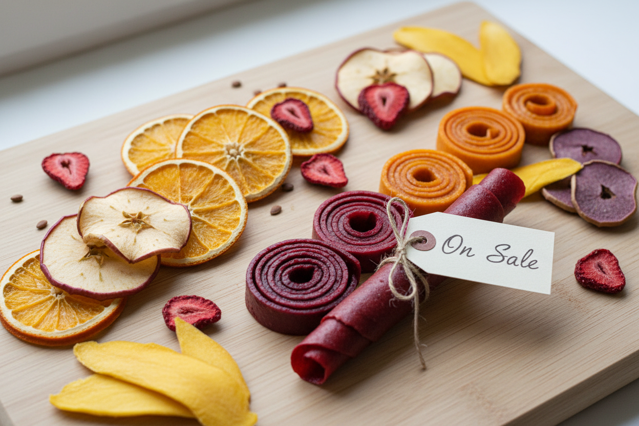 Dried Fruits, Fruit Leather and Healthy Snacks On Sales