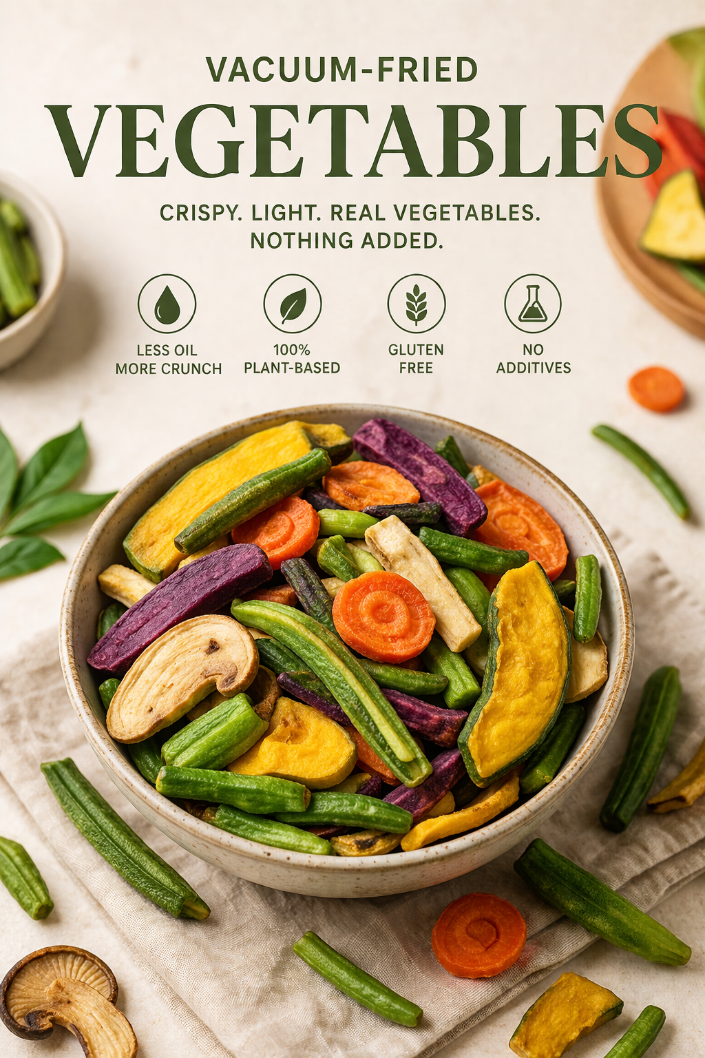 Vacuum Fried Vegetables