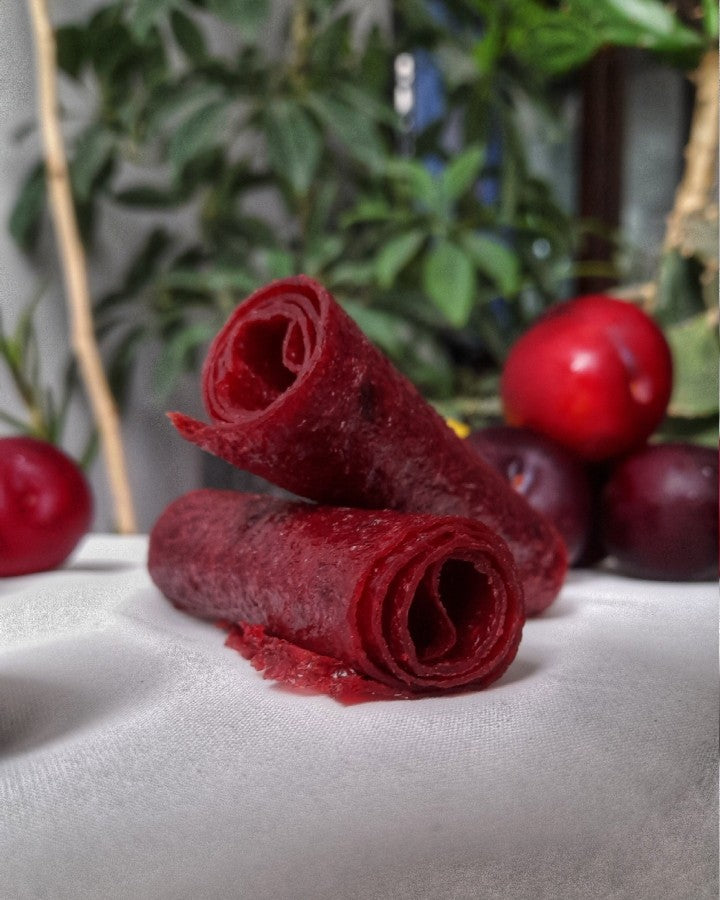 Red Plum Fruit leather, Sour (Lavashak), لواشک آلو شابلون