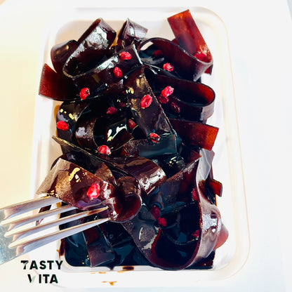 Pomegranate Sauce-Dipped Fruit Leather Strips