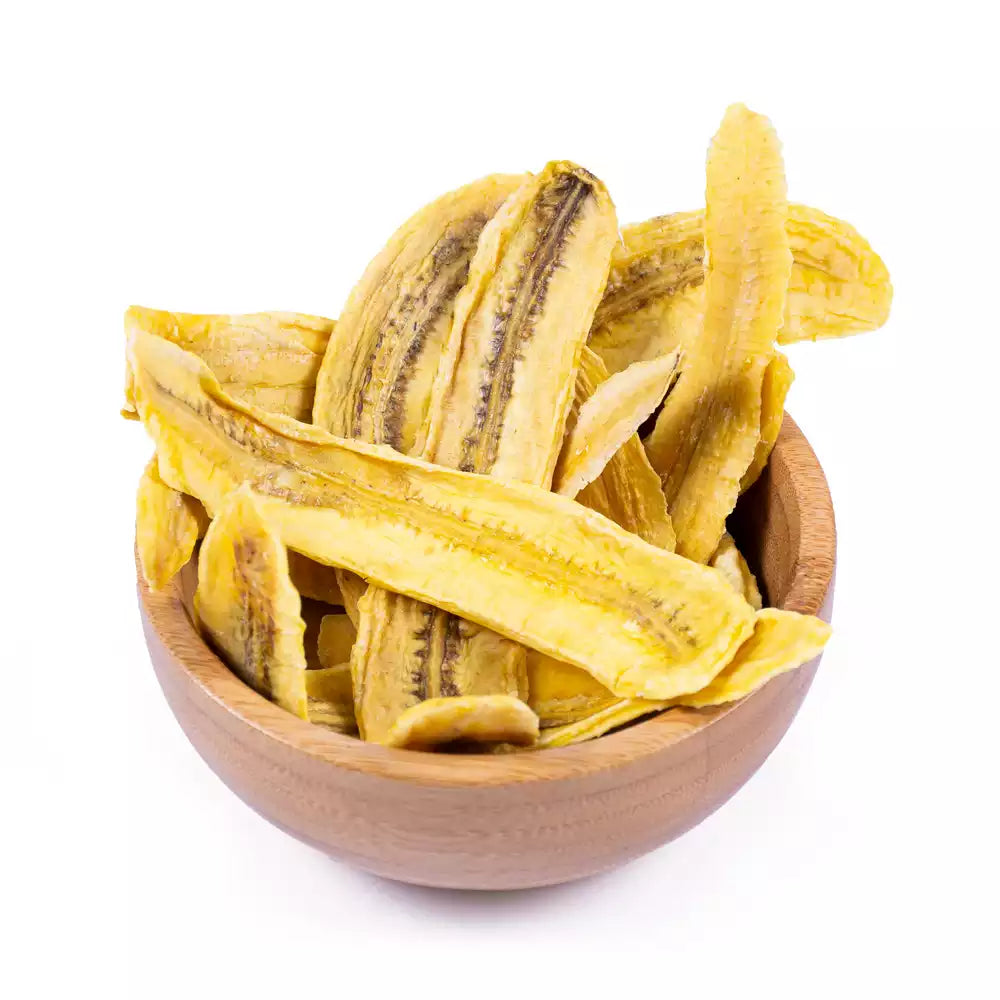 Natural dried banana, no sugar, no additives, healthy dehydrated fruit snack. in Canada & the US. Tasty Vita dry fruit shop in Vancouver