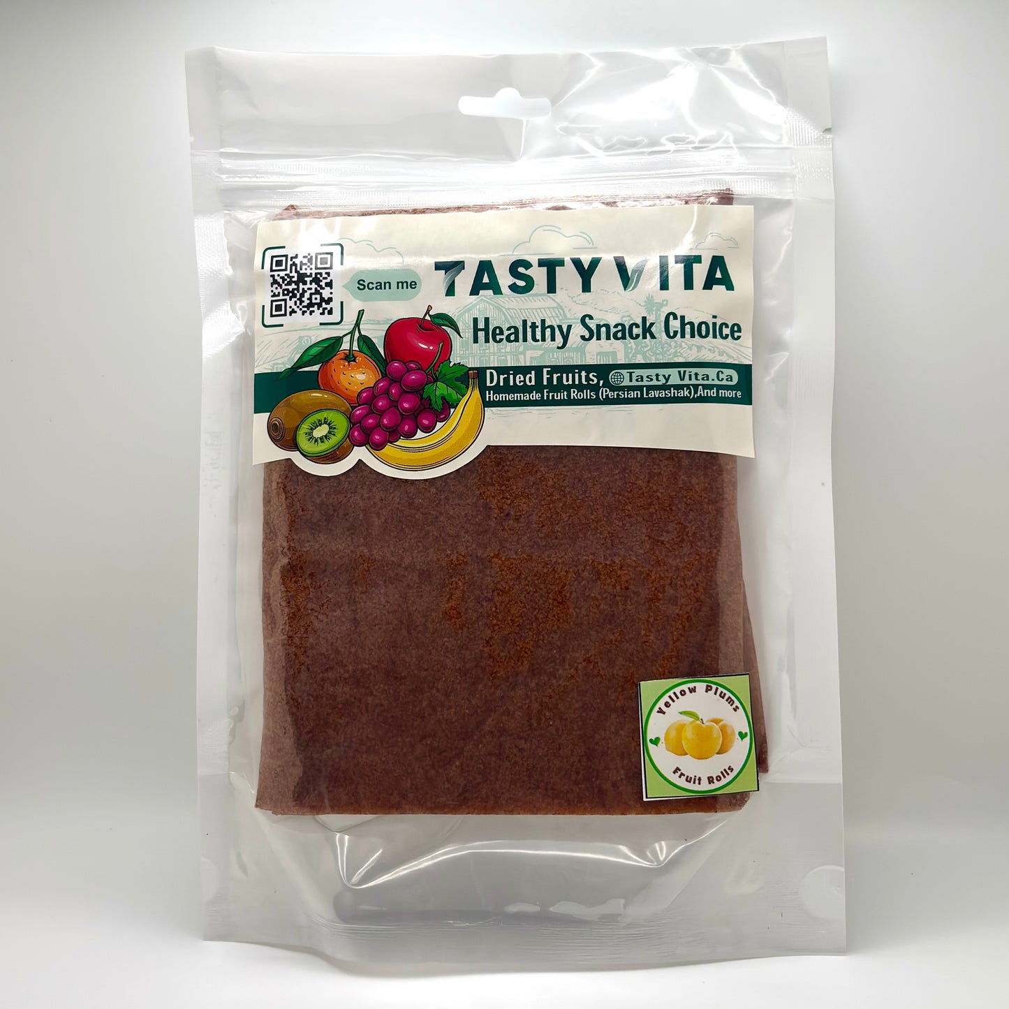 Yellow Plum Fruit Leather – Sour Persian Lavashak |250g| لواشک آلو زرد