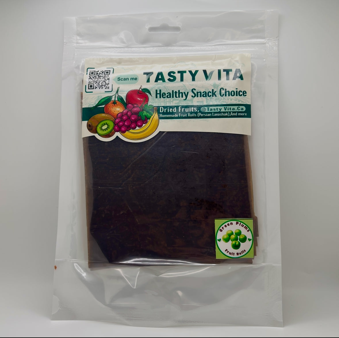 Green Plum Fruit Leather (Persian Lavashak) |250g| لواشک گوجه سبز