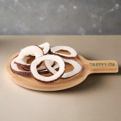 Natural dried coconuts in Cananda and the US. no sugar, additive-free fruit snack. healthy dehydrated fruit for vegan & vegetarian. lunchbox snack, Tasty vita dry fruits shop in British Colombia