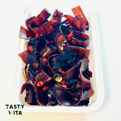 Pomegranate Sauce-Dipped Fruit Leather Strips