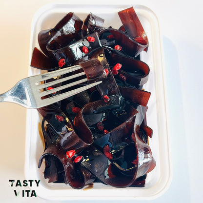 Pomegranate Sauce-Dipped Fruit Leather Strips