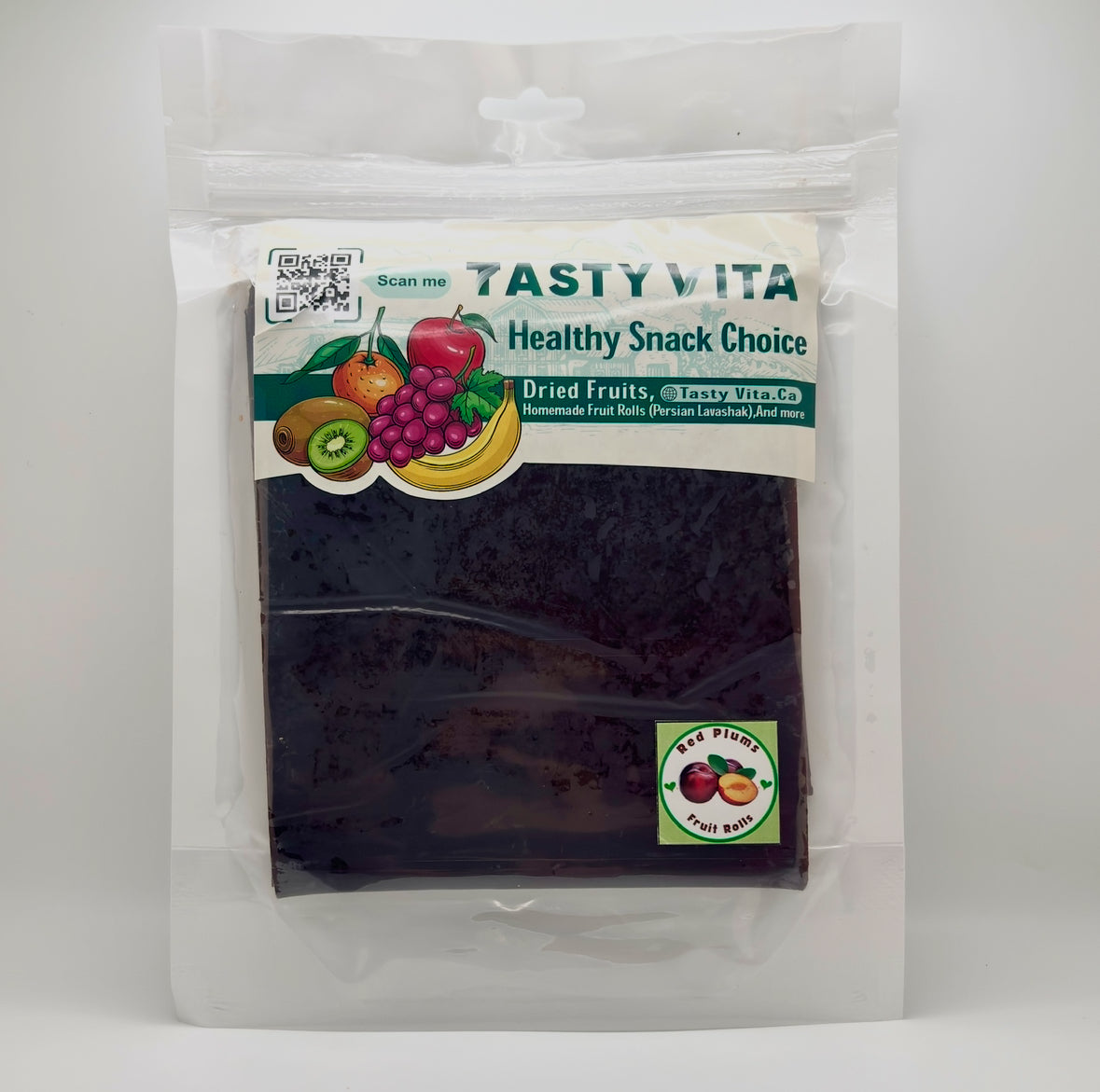 Red Plum Fruit leather (Persian Lavashak) |250g| لواشک آلو شابلون