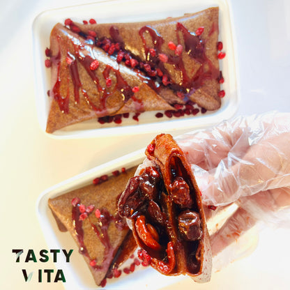 Lavashak Samosas with Mixed Fruit Torshak