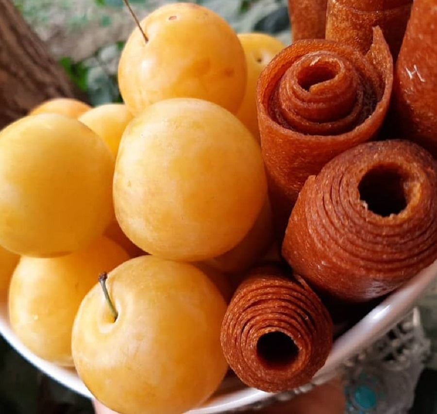 Salted Yellow Plum Fruit Leather (Lavashak)