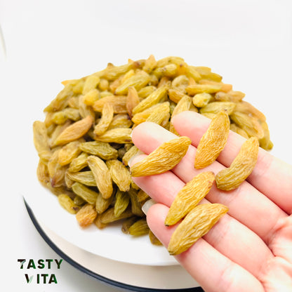 Premium Persian Green Raisins | Super Jumbo Size | Seedless