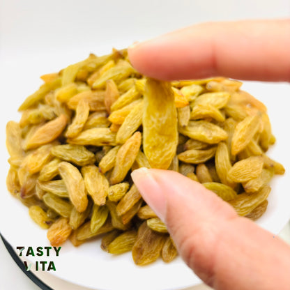 Premium Persian Green Raisins | Super Jumbo Size | Seedless