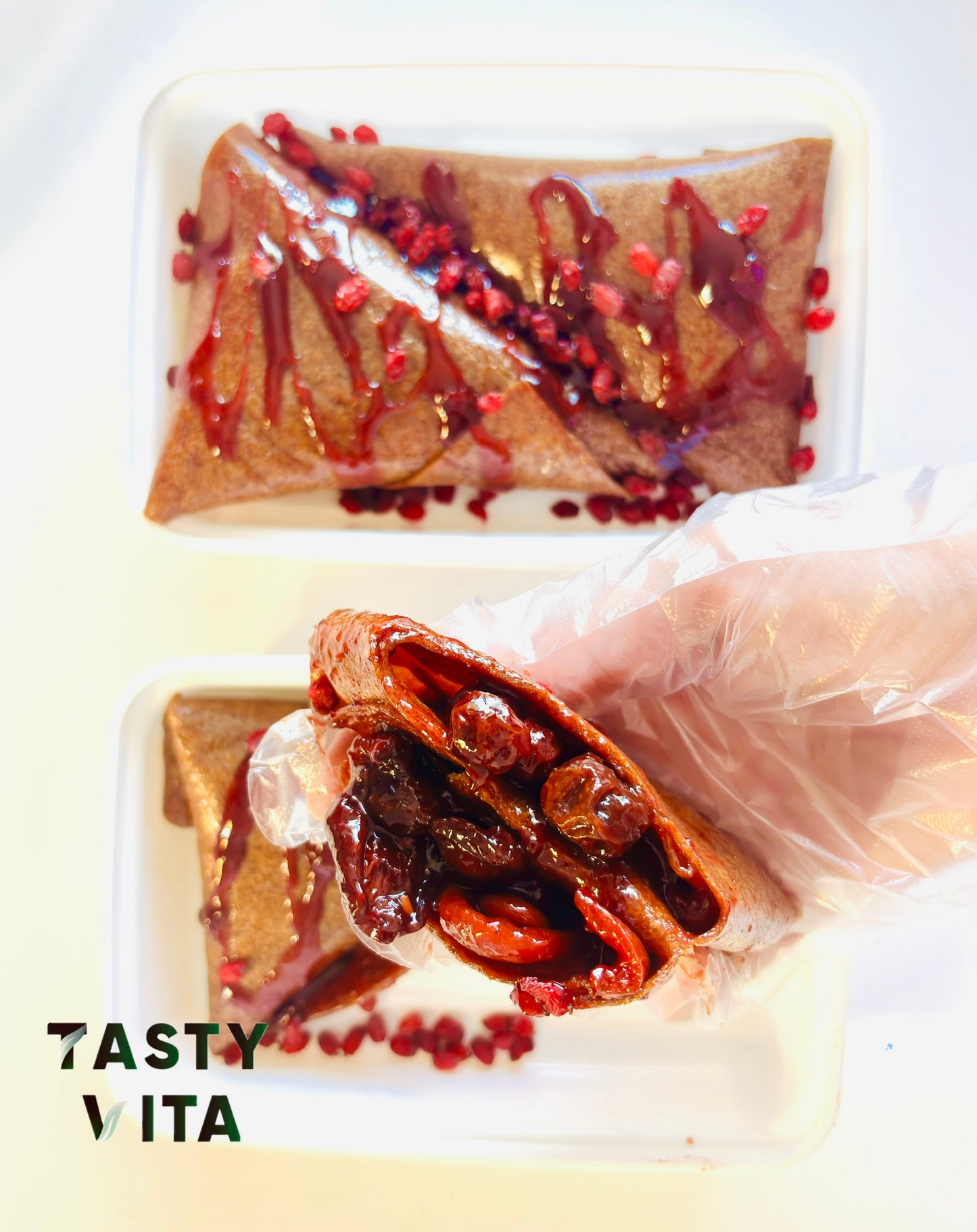 Lavashak Samosas with Mixed Fruit Torshak