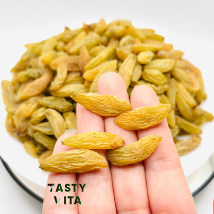 Premium Persian Green Raisins | Super Jumbo Size | Seedless