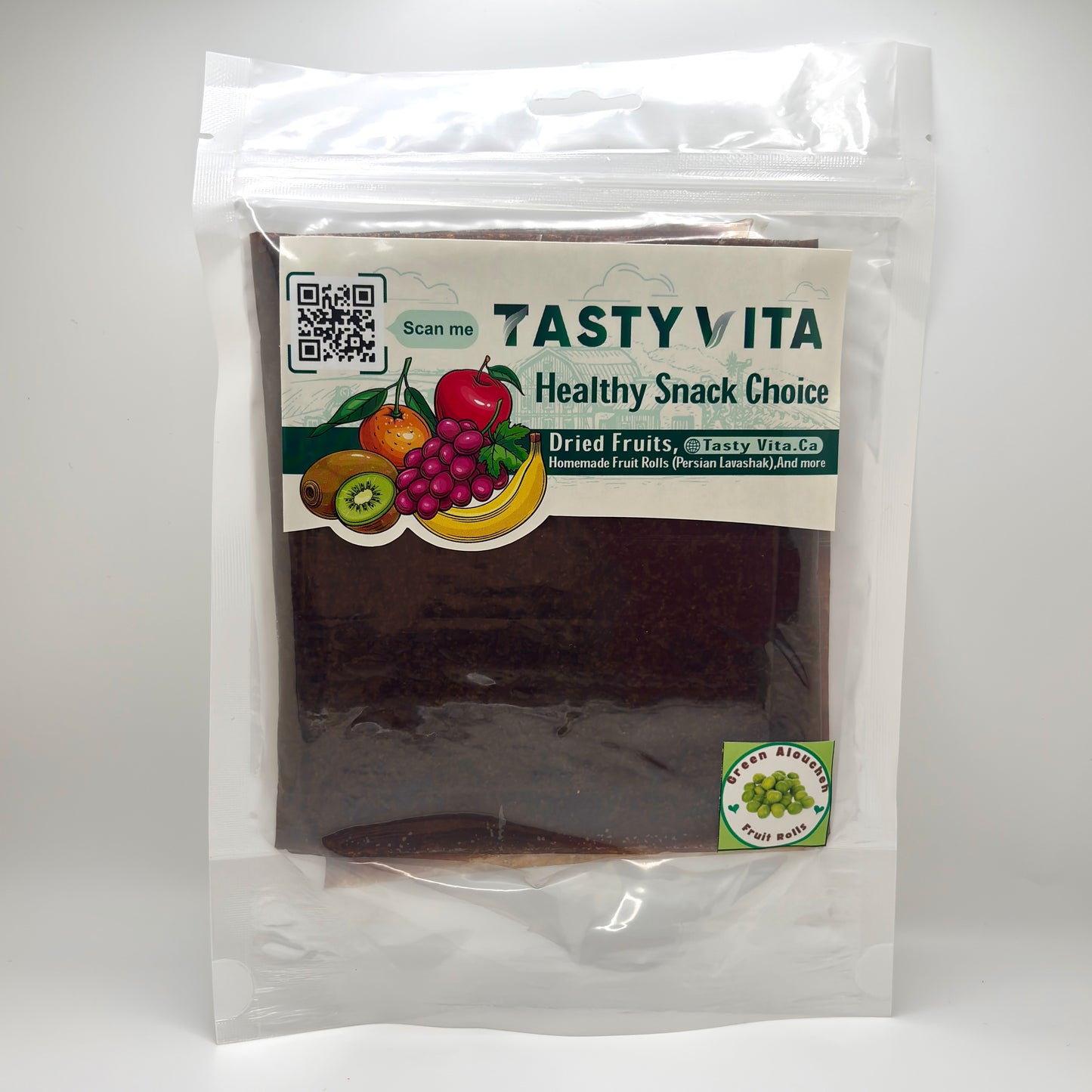 Sour Green Aloocheh Lavashak |250g| لواشک ترش آلوچه سبز