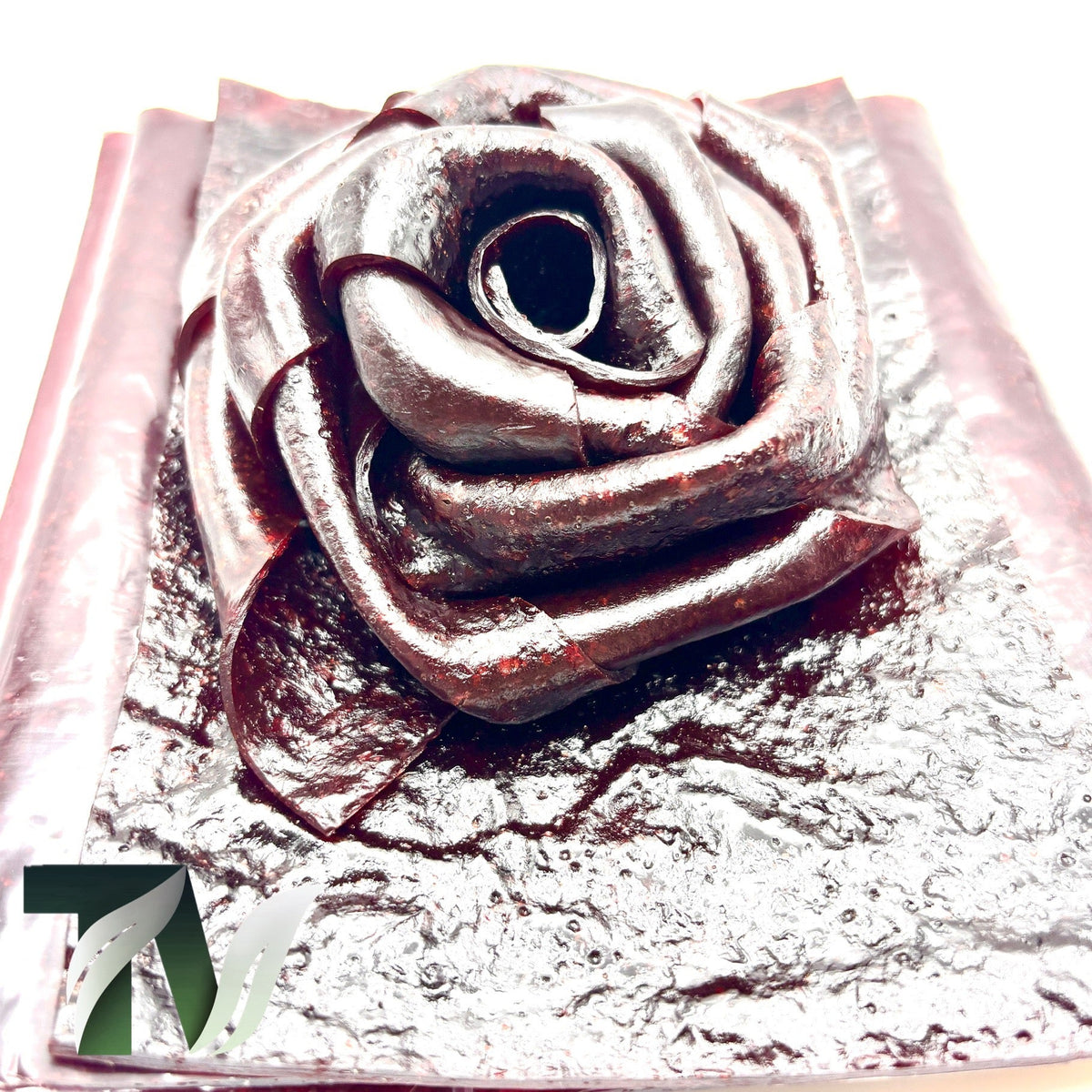 Natural black plum fruit leather with no artificial additives