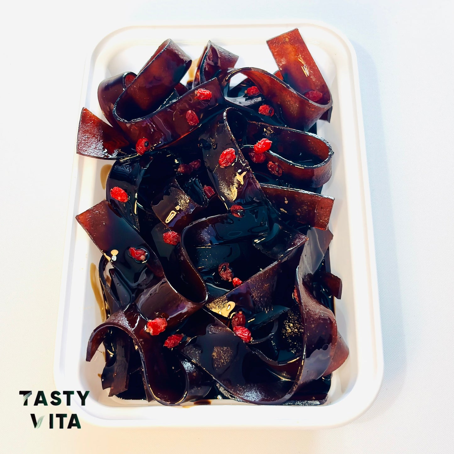 Pomegranate Sauce-Dipped Fruit Leather Strips
