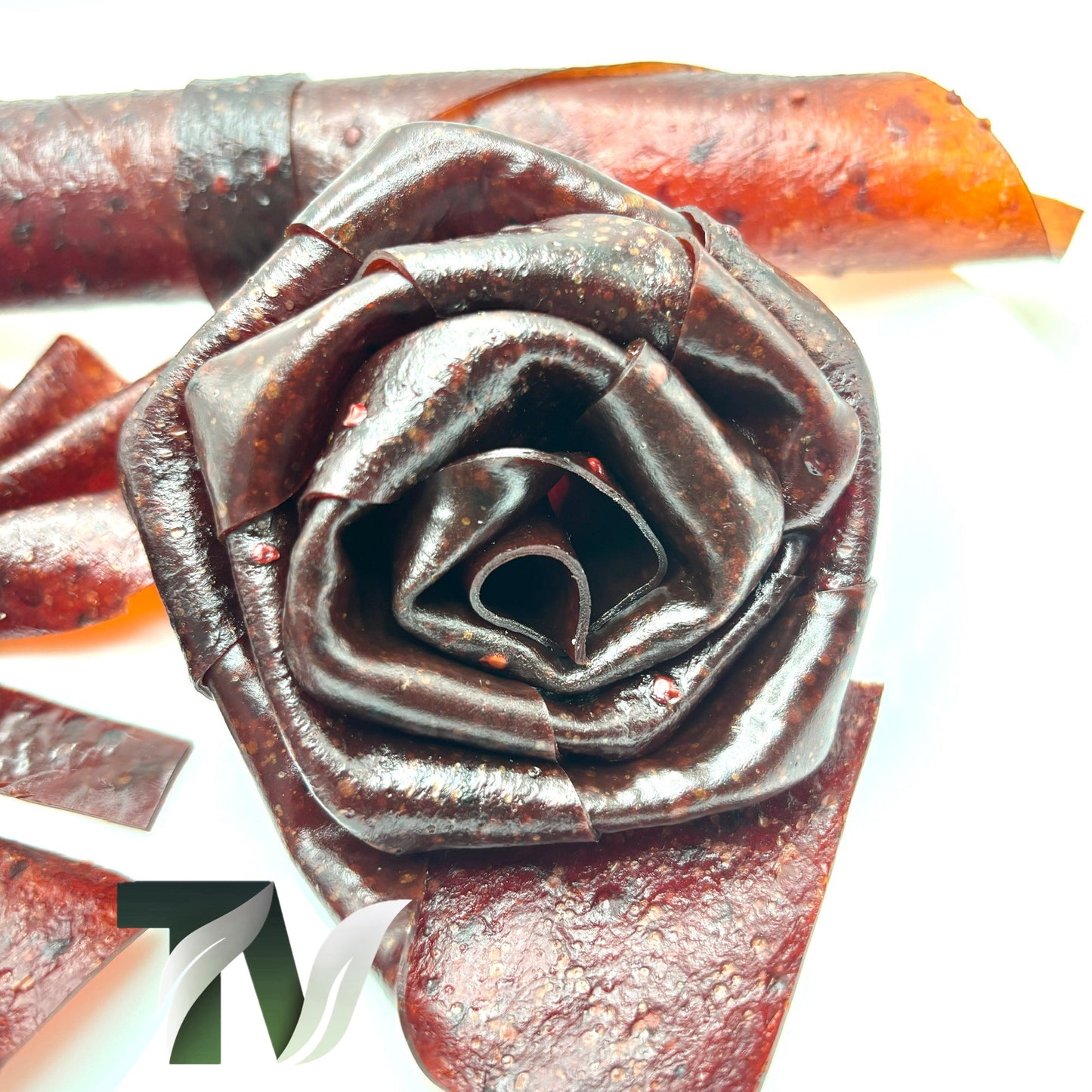 Mix green plum and blackberry Lavashak roll – Persian fruit leather made from real fruit