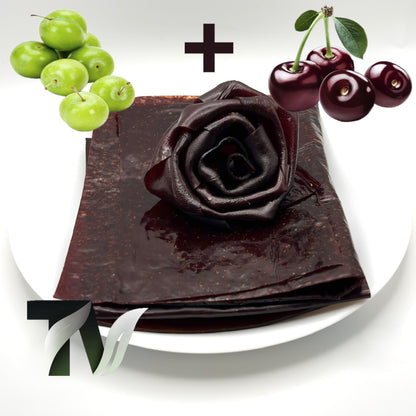 Green Plum & Sour Cherry Fruit Leather (Lavashak) |250g| لواشک گوجه سبز- آلبالو