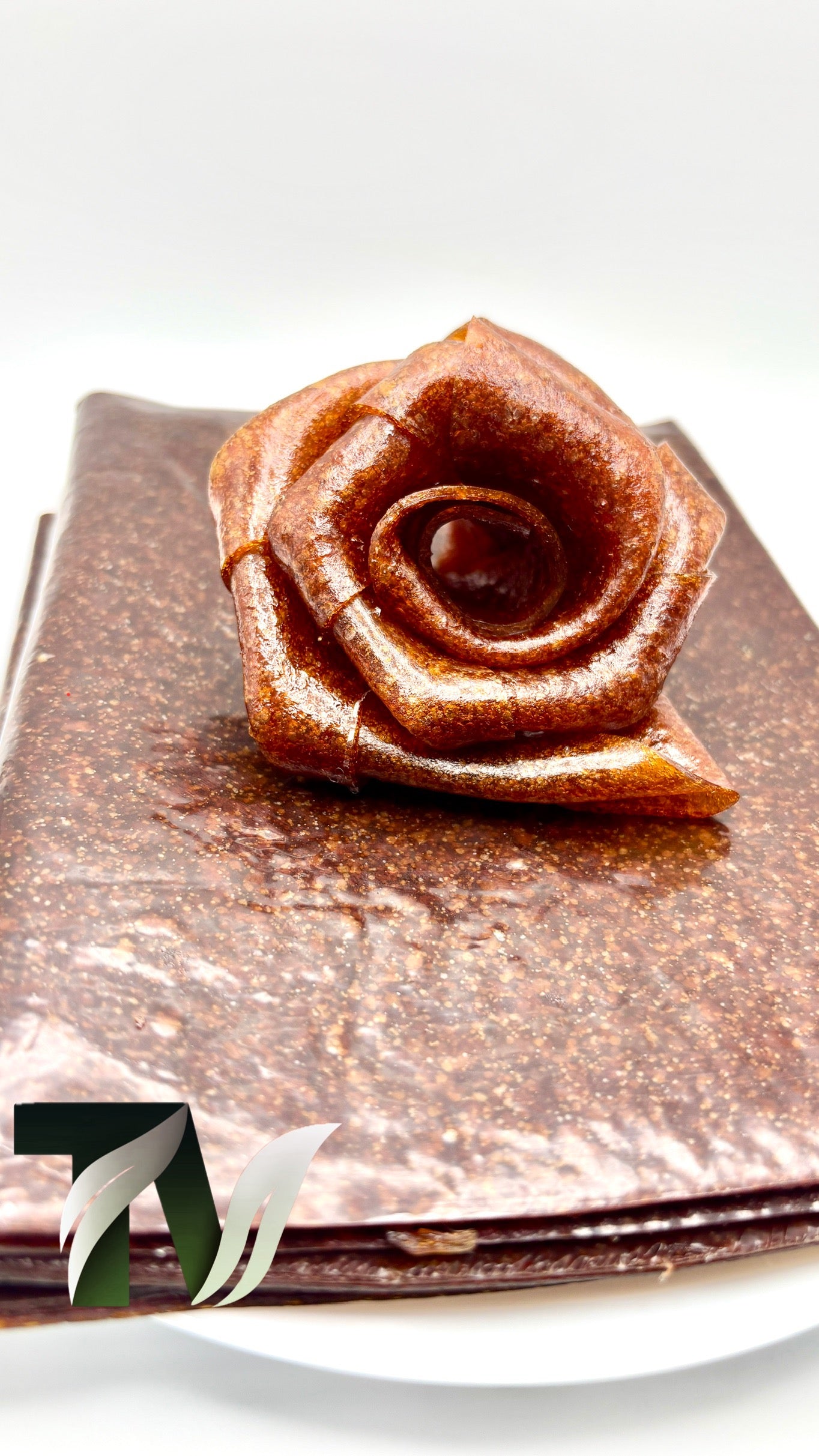 Traditional Persian sour plum fruit leather roll