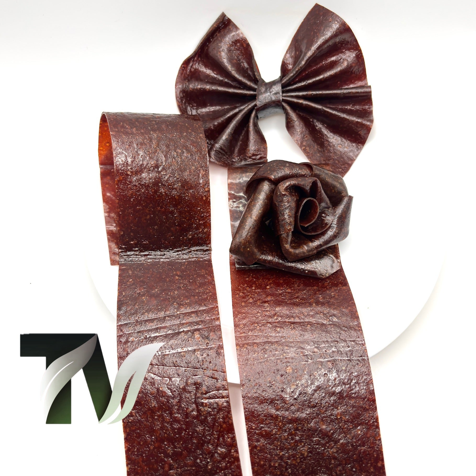 Traditional Persian sour plum fruit leather roll