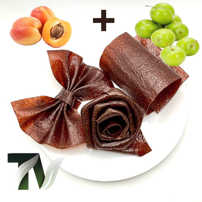 Mix of Green Plum & Apricot Lavashak (Sweet–Sour) |250g| لواشک میکس گوجه سبز و زردآلو