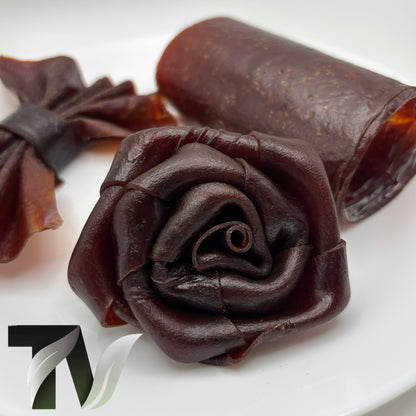 Healthy fruit snack roll – yellow plum Lavashak, no additives, fruit leather, homemade, in Canada & the US