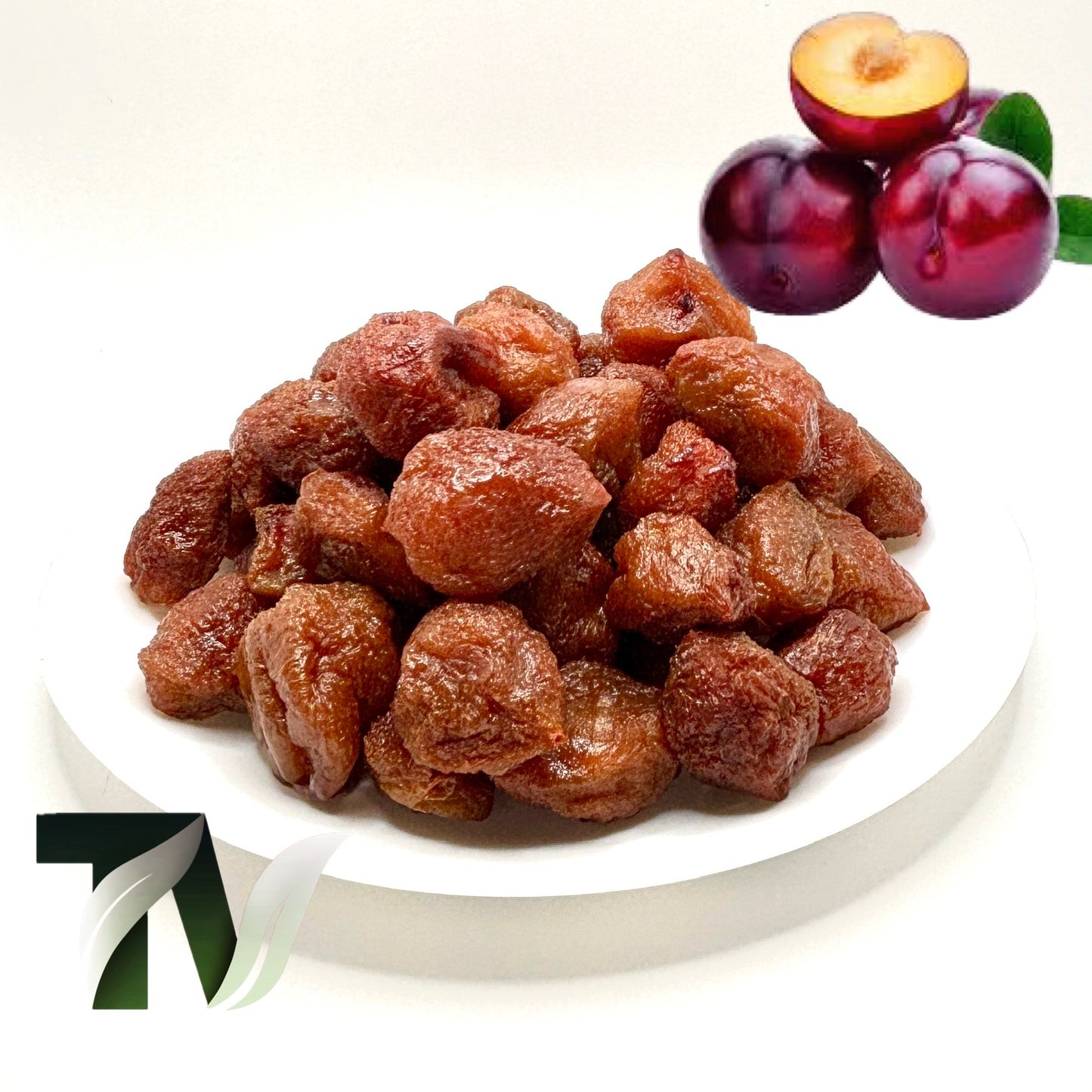 natural dried red plums, peeled red plums, whole dried, Tasty Vita healthy snack shop in Canada, additive-free, no-sugar for cooking and snacking