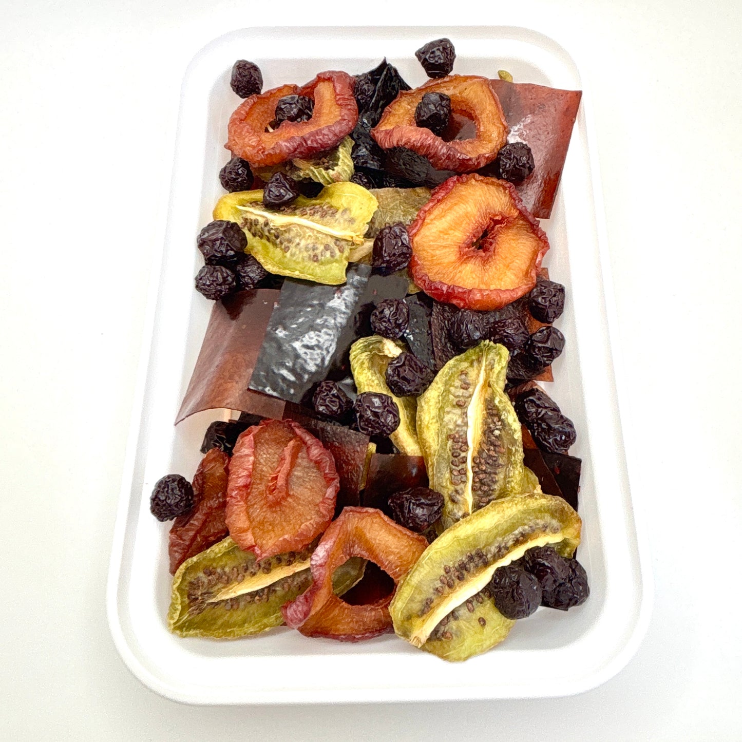 fruit snack pack, natural fruity delights, Tasty Vita dehydrated fruits treat in Canada, dried kiwi, pear, sour cherry, fruit leather, fruit rolls, sour snack, delicious, dry fruits shop in Vancouver