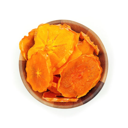 Dried Persimmons, Natural, Additive-free, Sugar-free, Gluten-free, healthy fruit snack. fresh & tasty vegan/vegetarian treat. delivery across North America