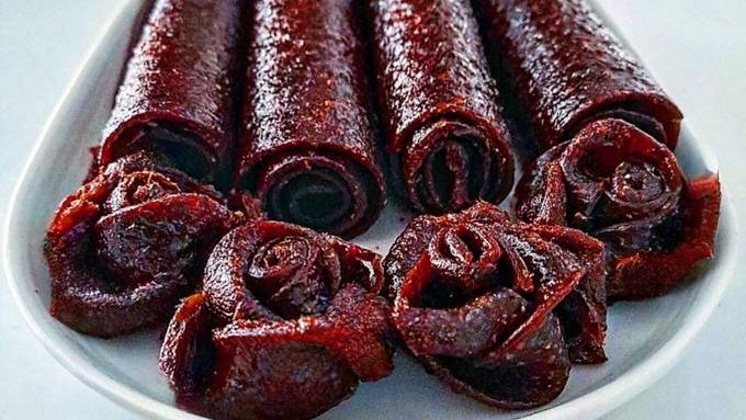 Wild Barberry Fruit Leather (Lavashak Zereshk)