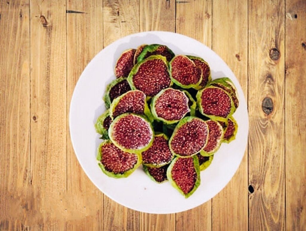 Dried Sliced Green Figs