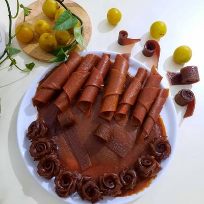 Mix of Yellow Plum & Sour Cherry Fruit Leather (Lavashak)