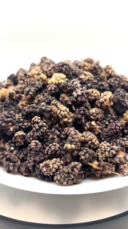 Premium Hand-Picked Dried Black Mulberries