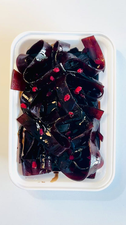 Pomegranate Sauce-Dipped Fruit Leather Strips