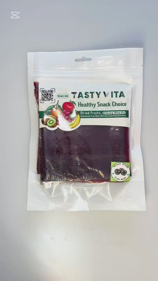 Authentic Persian black plum fruit leather, made from real plums. natural, healthy snacks for vegan. homemade fruit roll-ups, handmade fruit pastille. Iranian/ Middle-eastern/ Afghan/ Indian/ Arabic treat in Canada near me
