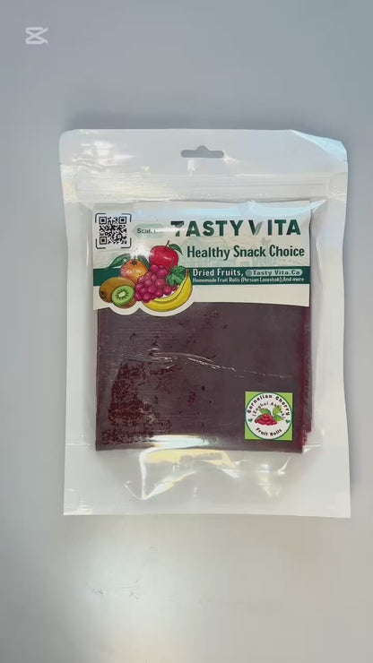 Zoghal Akhteh Lavashak (Cornelian Cherry Fruit Leather) 250g لواشک زغال اخته