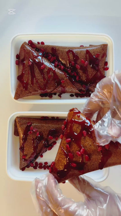 Lavashak Samosas with Mixed Fruit Torshak