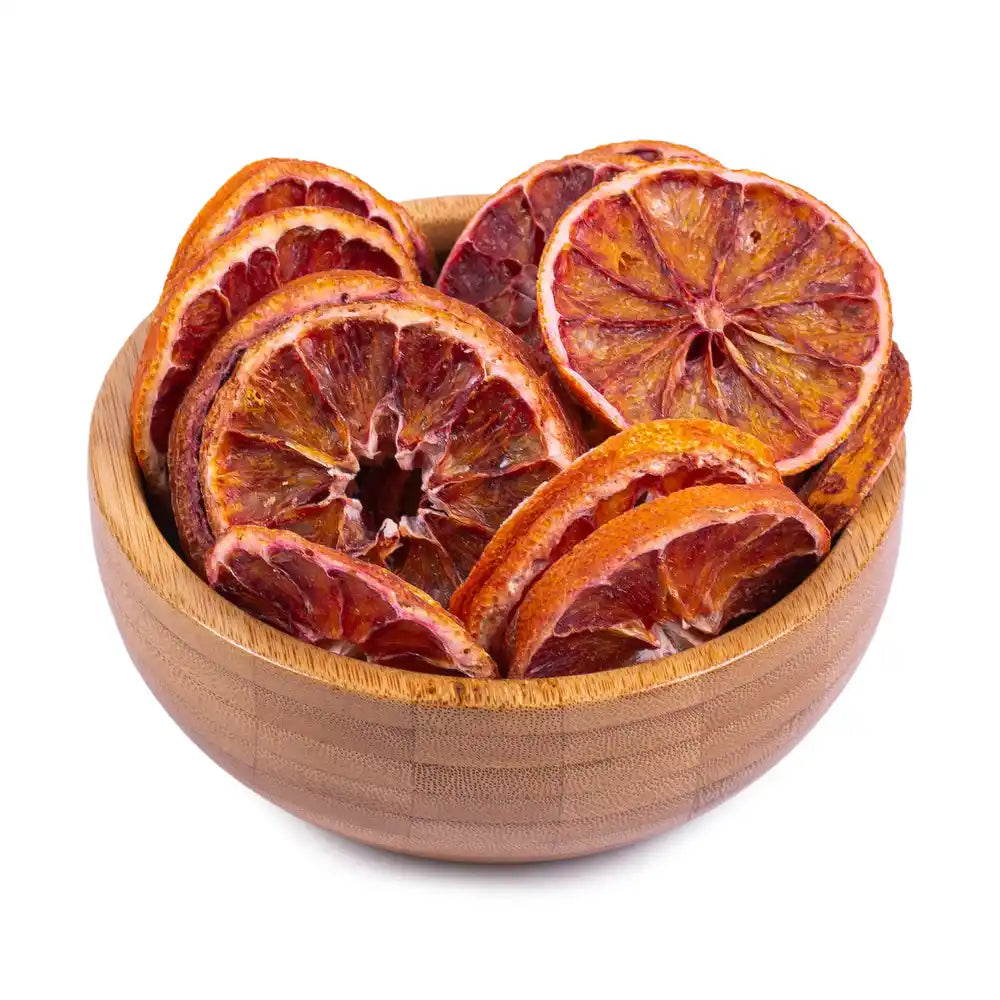 Natural Dried oranges, no sugar, healthy fruit snack in Canada & the US.Tasty Vita online store in Vancouver, dehydrated fruits, citrus, vegan, vegetarian treat.