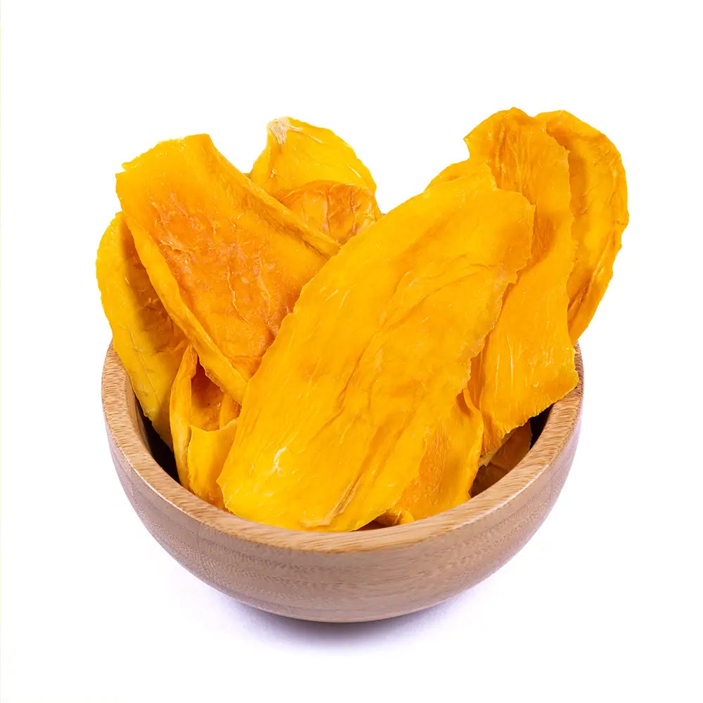 Mangue séchée pure – Tranches de mangue séchées sans sucre ajouté pour une gâterie naturellement sucrée !